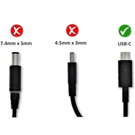 Dell Original Laptop Adapter | USB-C | 65W / 90W