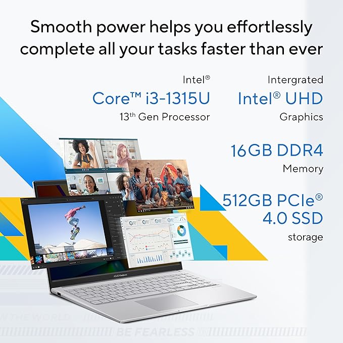 ASUS Vivobook X1504VA-BQ341WS | Intel Core i3 1315U | 16GB RAM | 512GB SSD